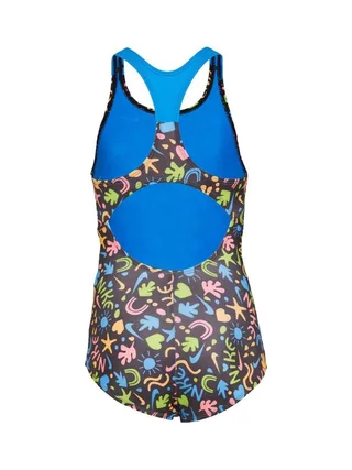 Maillot de bain Noir/Bleu Fille Nike Racerback 2