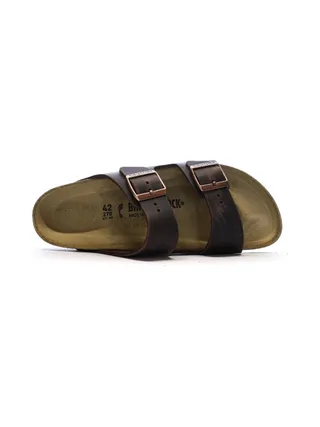 Sandales Marron Cuir Homme Birkenstock Arizona 4