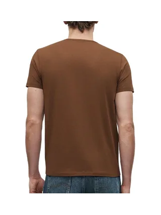 T-Shirt Marron Homme Pepe jeans Originalss 2