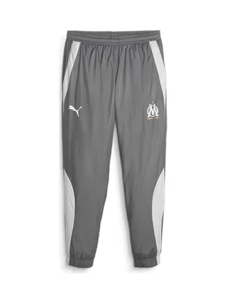 OM Pantalon de foot Gris Homme Puma Licensed Prematch 1