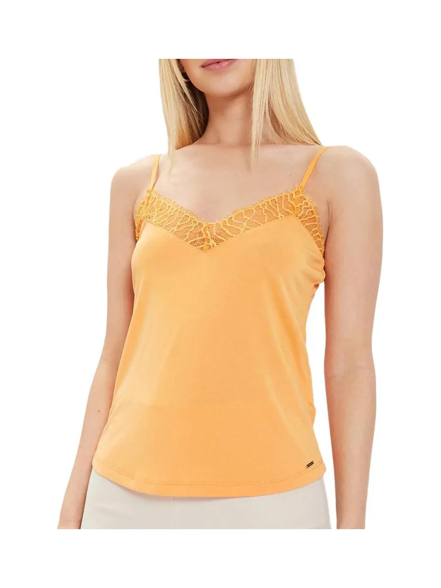 Débardeur Orange Femme Morgan Betty 2