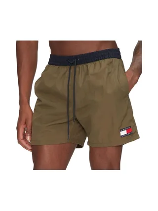 Short de Bain Kaki Homme Tommy Hilfiger Drawstring 1