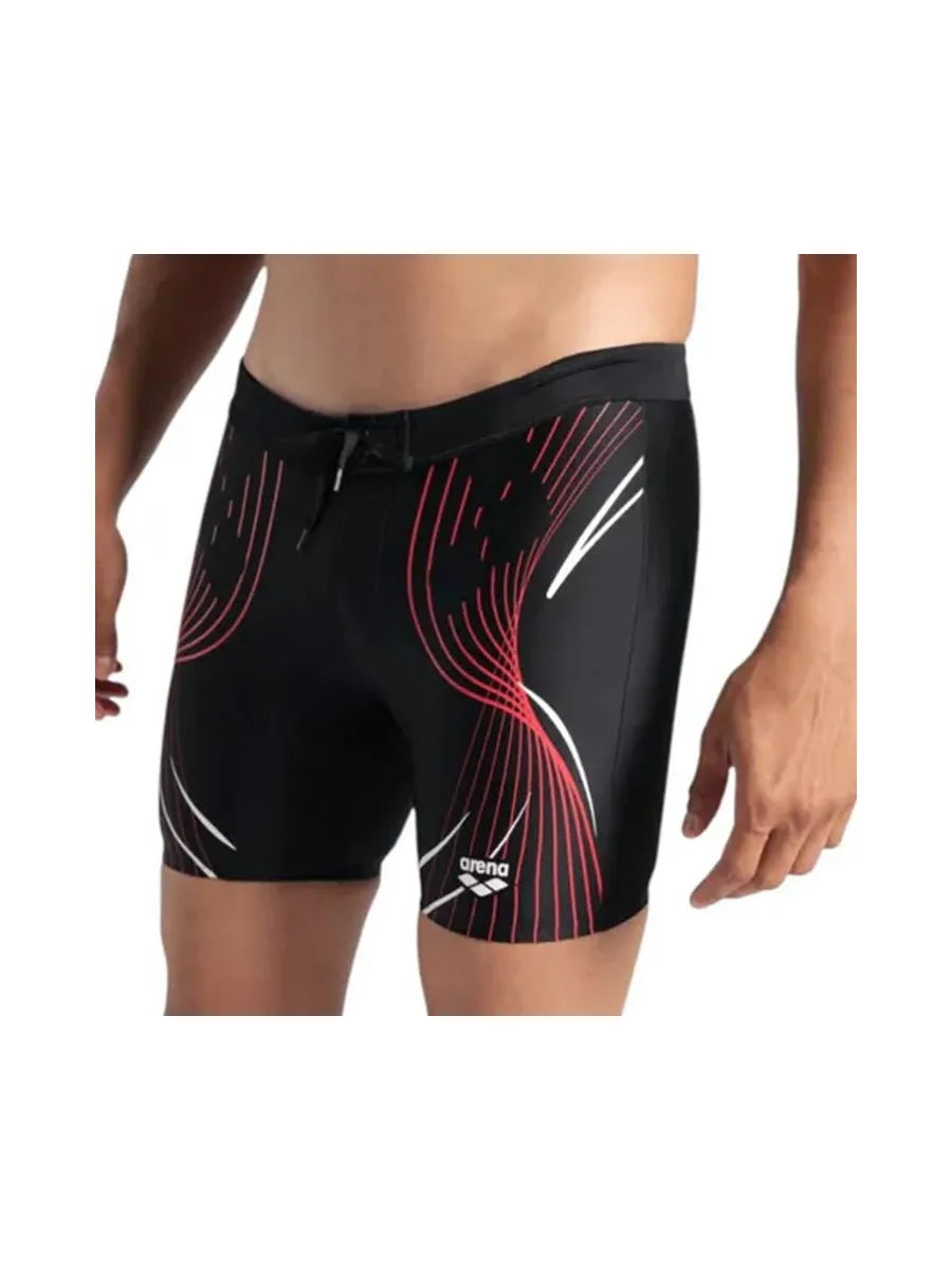 Boxer de Bain Noir/Rouge Homme Arena Poseidonia - T 1