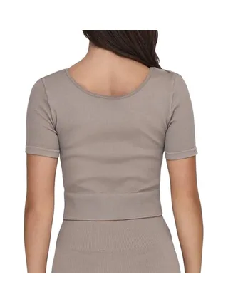 Top Taupe Femme Only Jaia 2