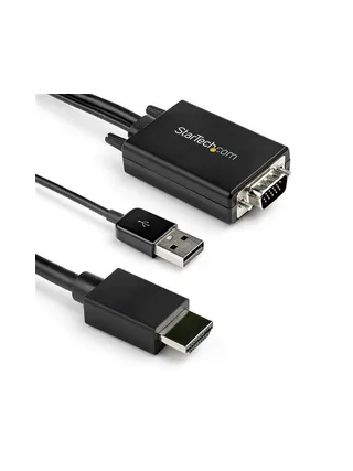 Adapter - VGA to HDMI - 2 m 6.6 ft. 1