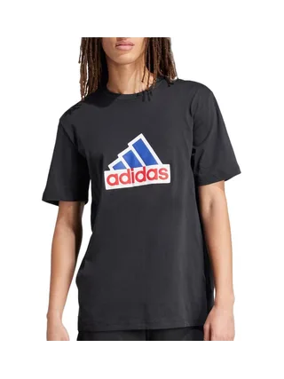 T-Shirt marine Homme Adidas Bos 1