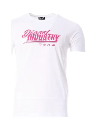 T-Shirt Blanc/Rose Homme Diesel Diegos 1