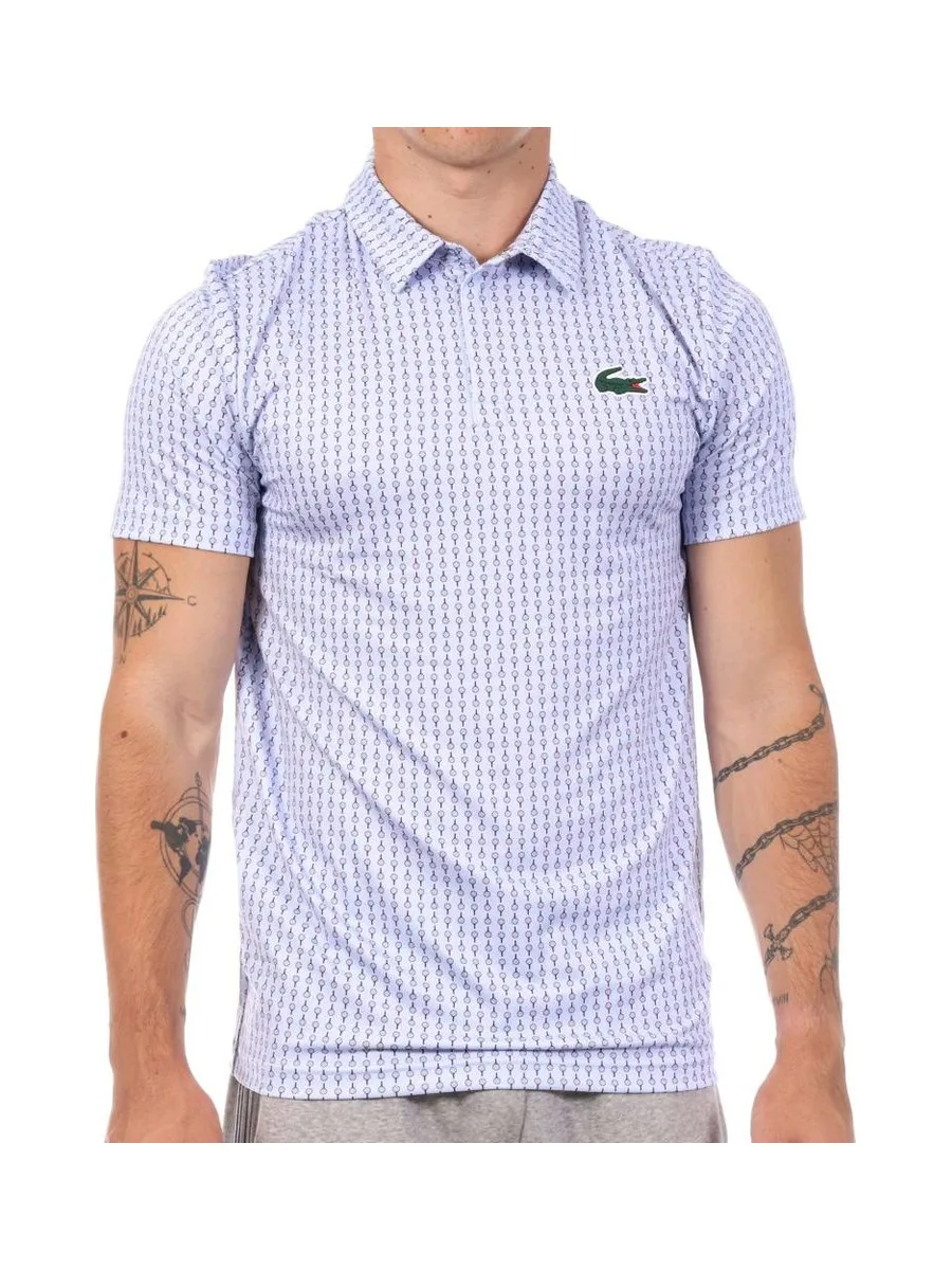 Polo Bleu Clair Homme Lacoste DH5348 2