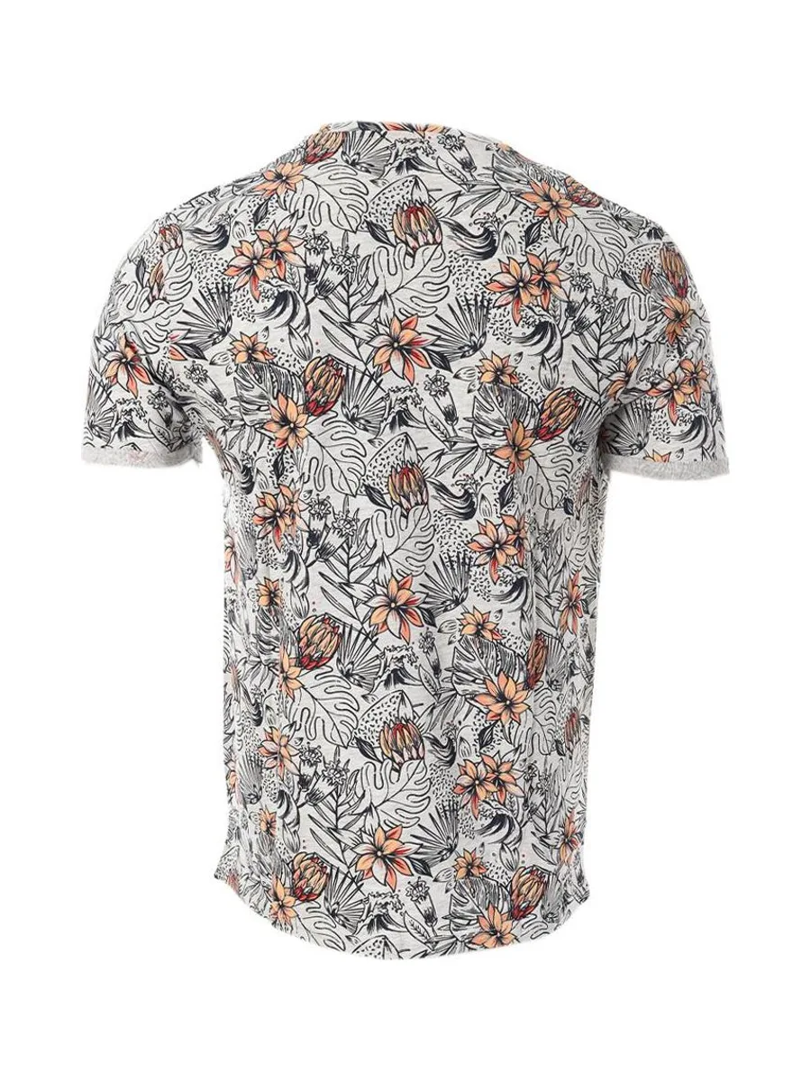 T-shirt Gris/Orange Homme RMS26 Aop 3