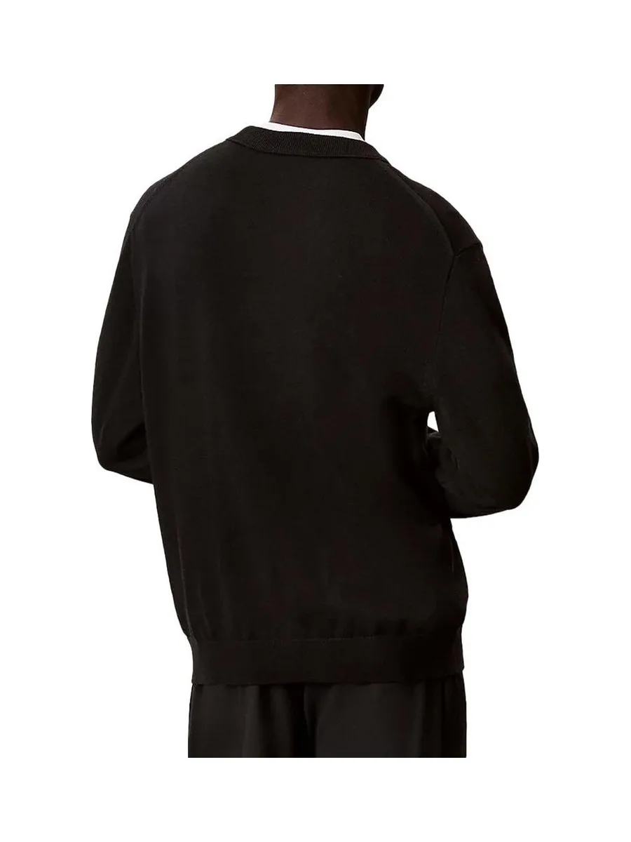 Pull Noir Homme Calvin Klein Jeans Crwn 3