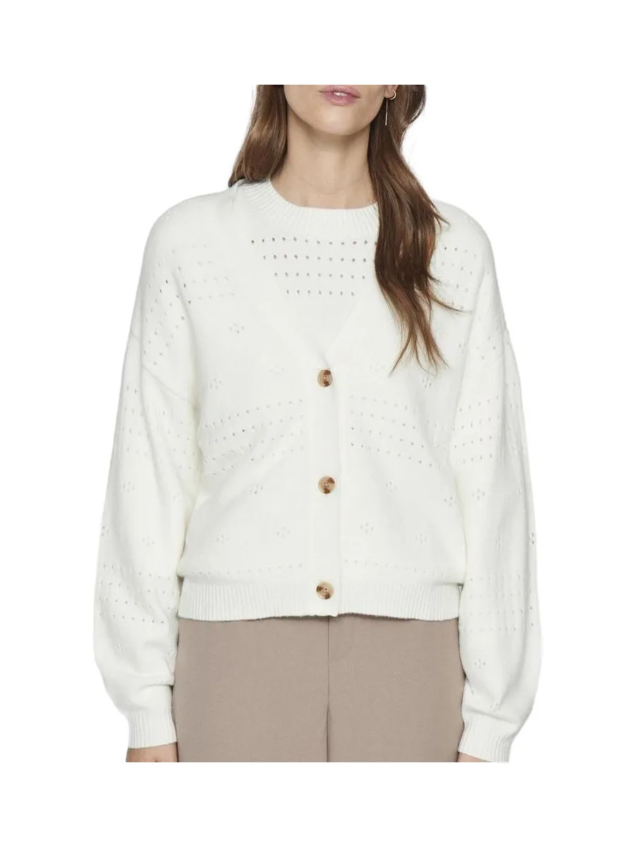 Gilet Blanc Femme Vila Viril Vneck 1