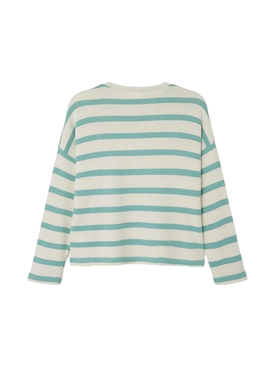 Pull Beige/Vert à rayures Fille Name It Follina 2