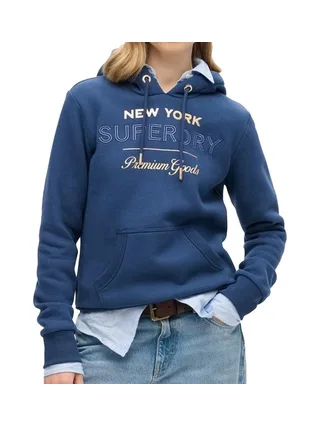 Sweat Bleu Femme Superdry Luxe 1