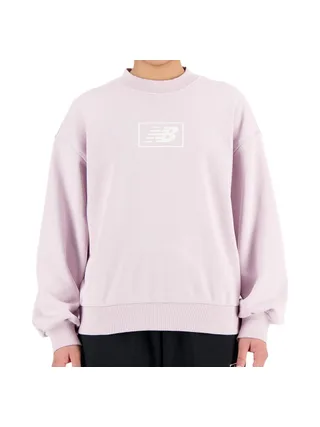 Sweat Mauve Femme New Balance Essentials French Terry 1
