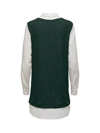 Robe Verte/Blanche Femme JDY Tonsy 2