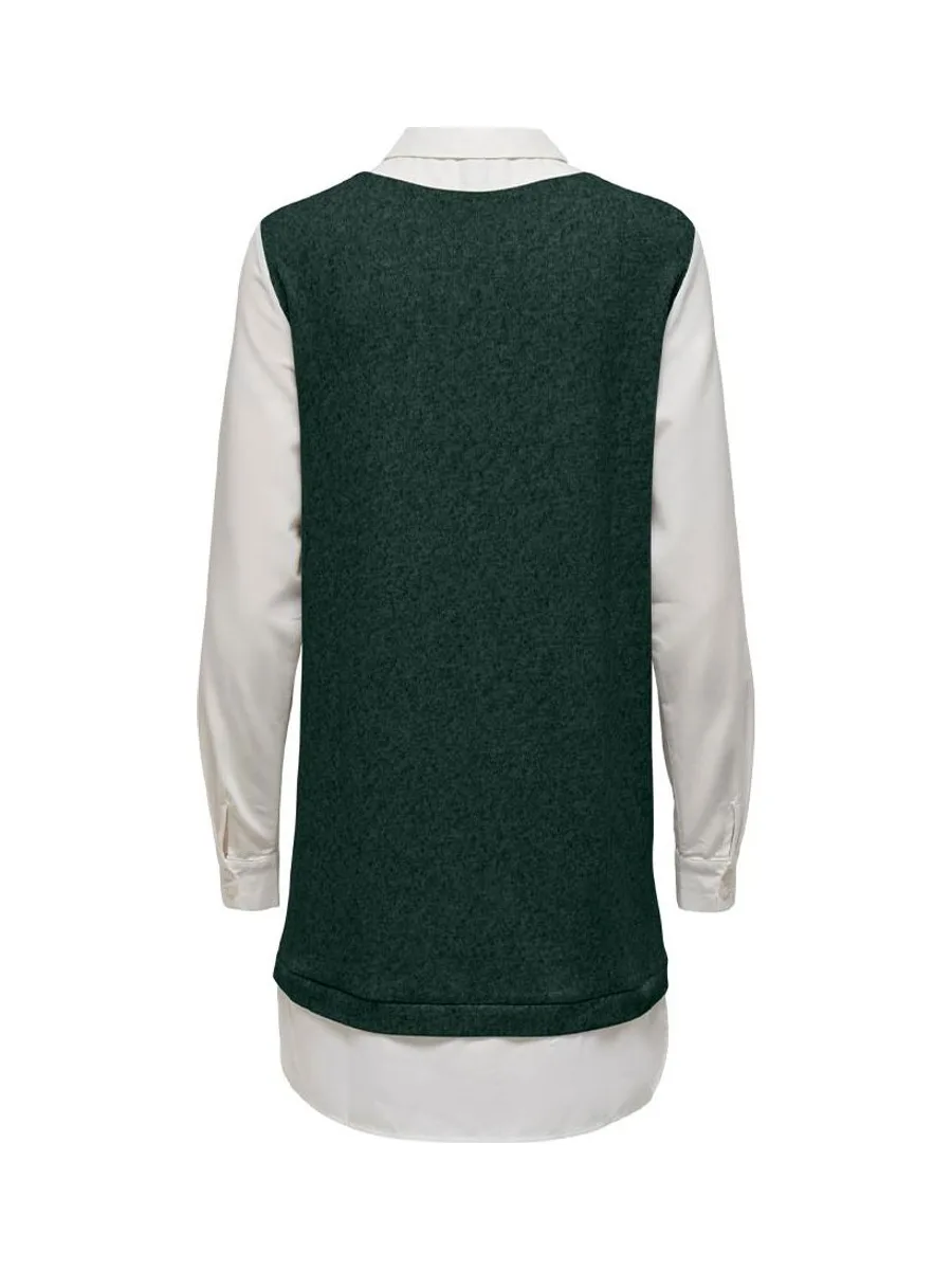 Robe Verte/Blanche Femme JDY Tonsy 3