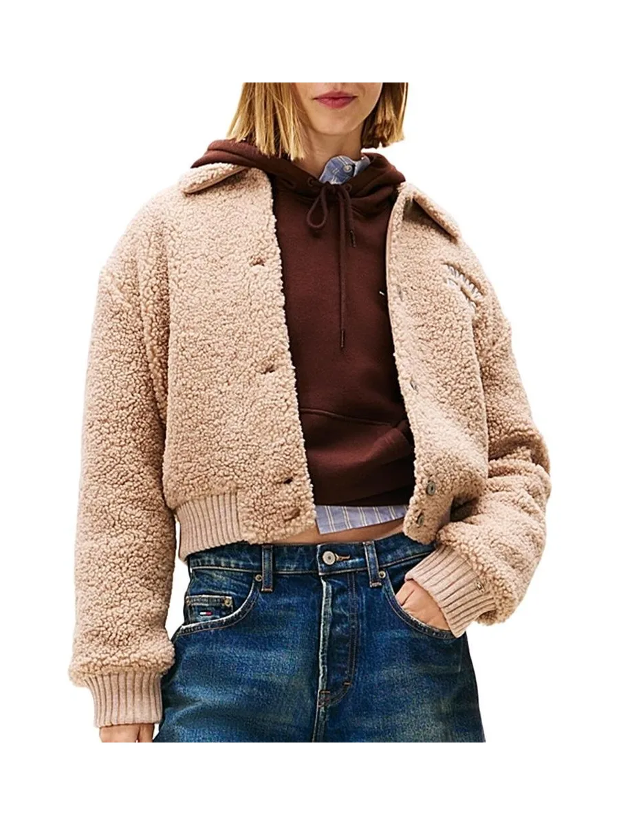 Veste Beige Femme Tommy Hilfiger Varsity 2