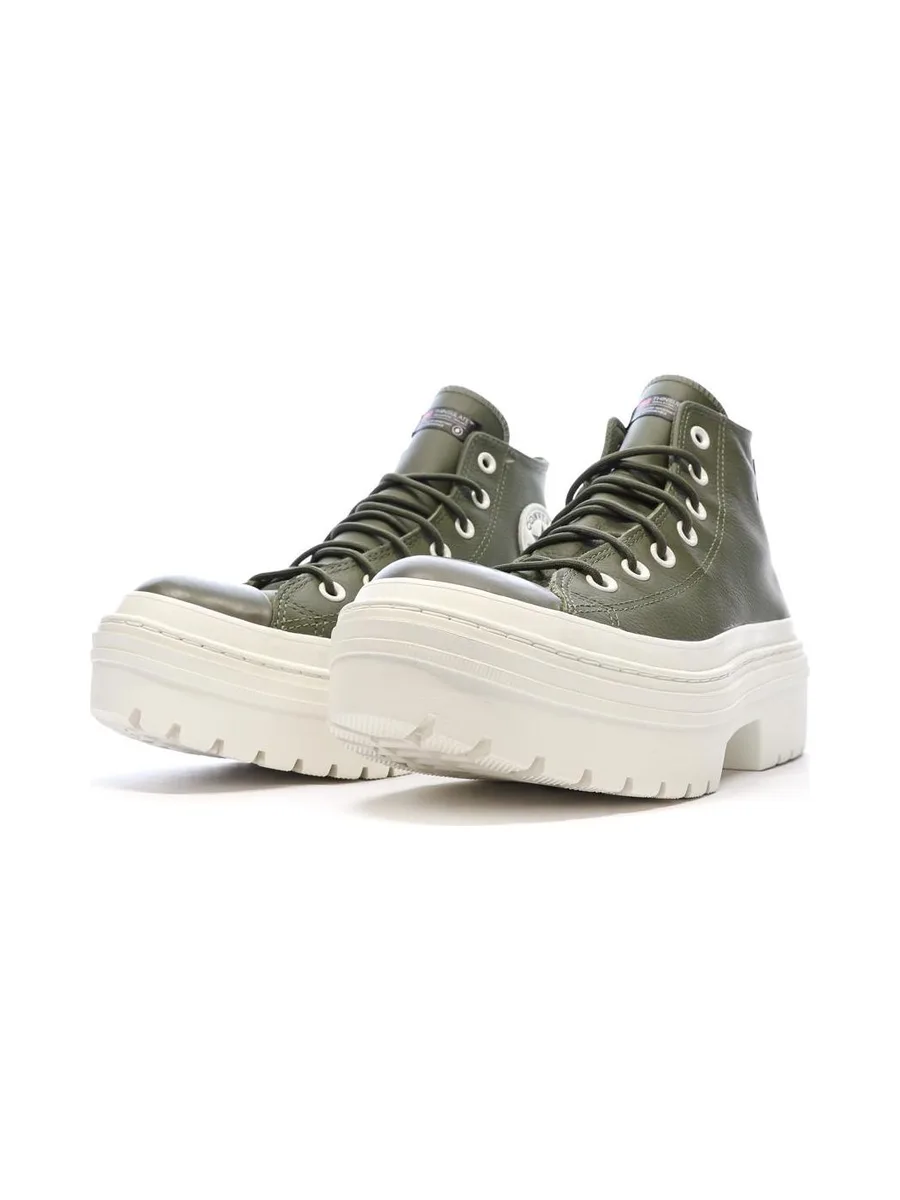 Baskets Kaki Femme Converse Chuck Taylor All Star Lugged Heel 6