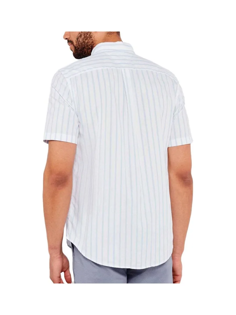 Chemise Blanche/Bleu Homme Tommy Hilfiger Flex 3