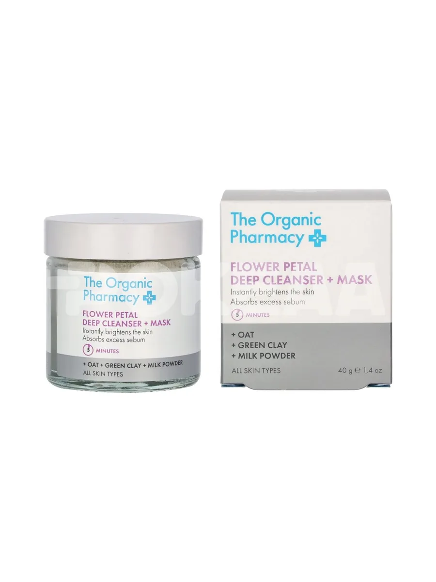 The Organic Pharmacy Flower Petal Deep Cleanser & Mask 40g 1