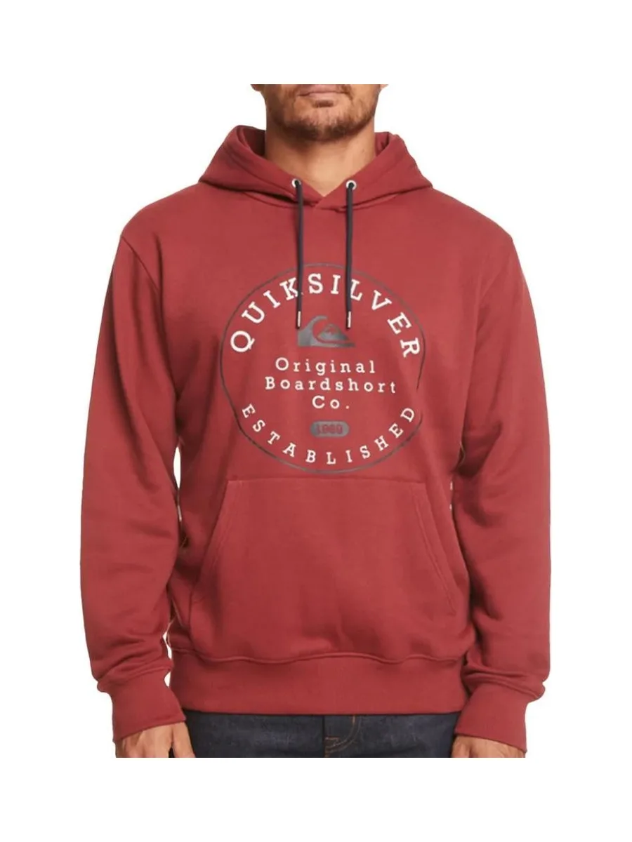 Sweat Rouge Homme Quiksilver Circletrimhood 2