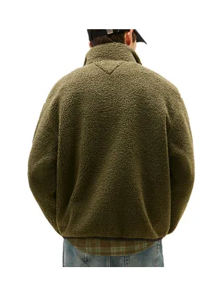 Veste en Sherpa Vert Homme Tommy Hilfiger Badge 2