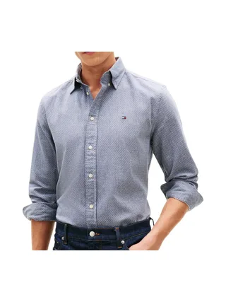 Chemise Marine Homme Tommy Hilfiger Flex Dobby 1