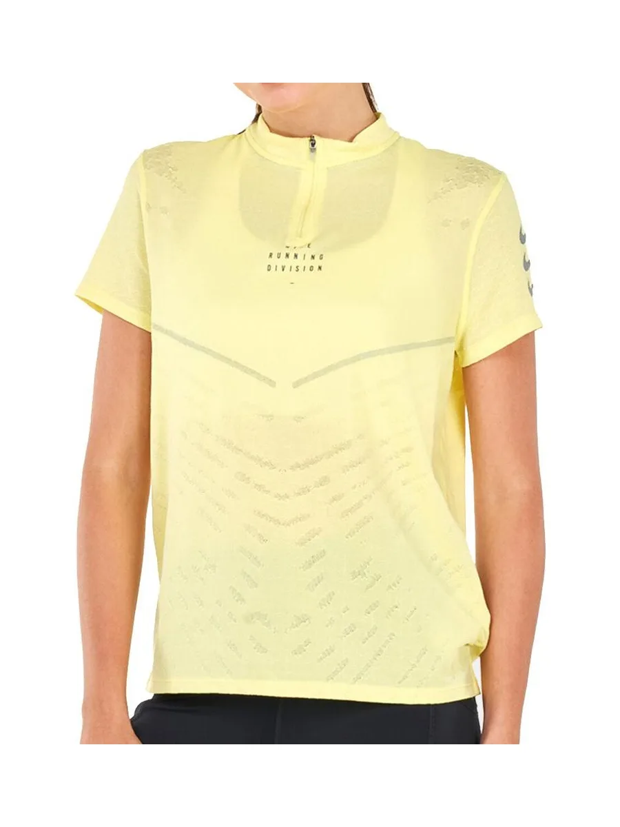 T-shirt Jaune Femme Nike Dfadv 1
