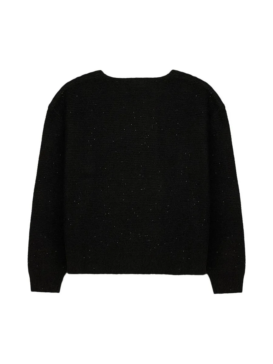 Pull à Paillette Noir/Argenté Femme Teddy Smith Prachel 3