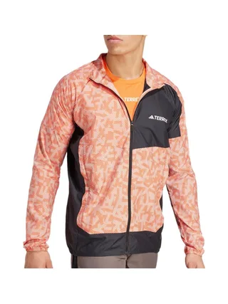 Veste Rose/Noir Homme Adidas Trail 1