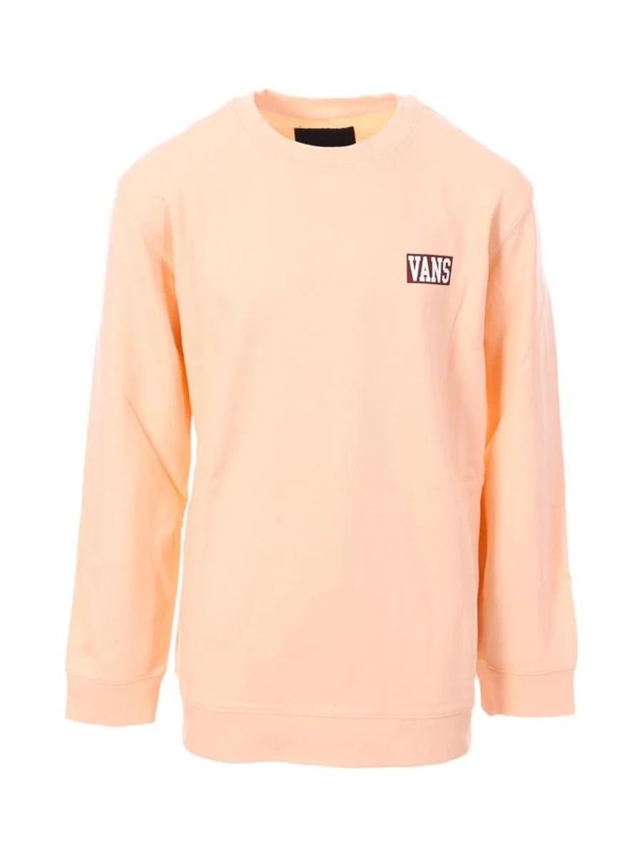 Sweat Corail Enfant Vans Logo Fleece Crew Tropical Peac 2