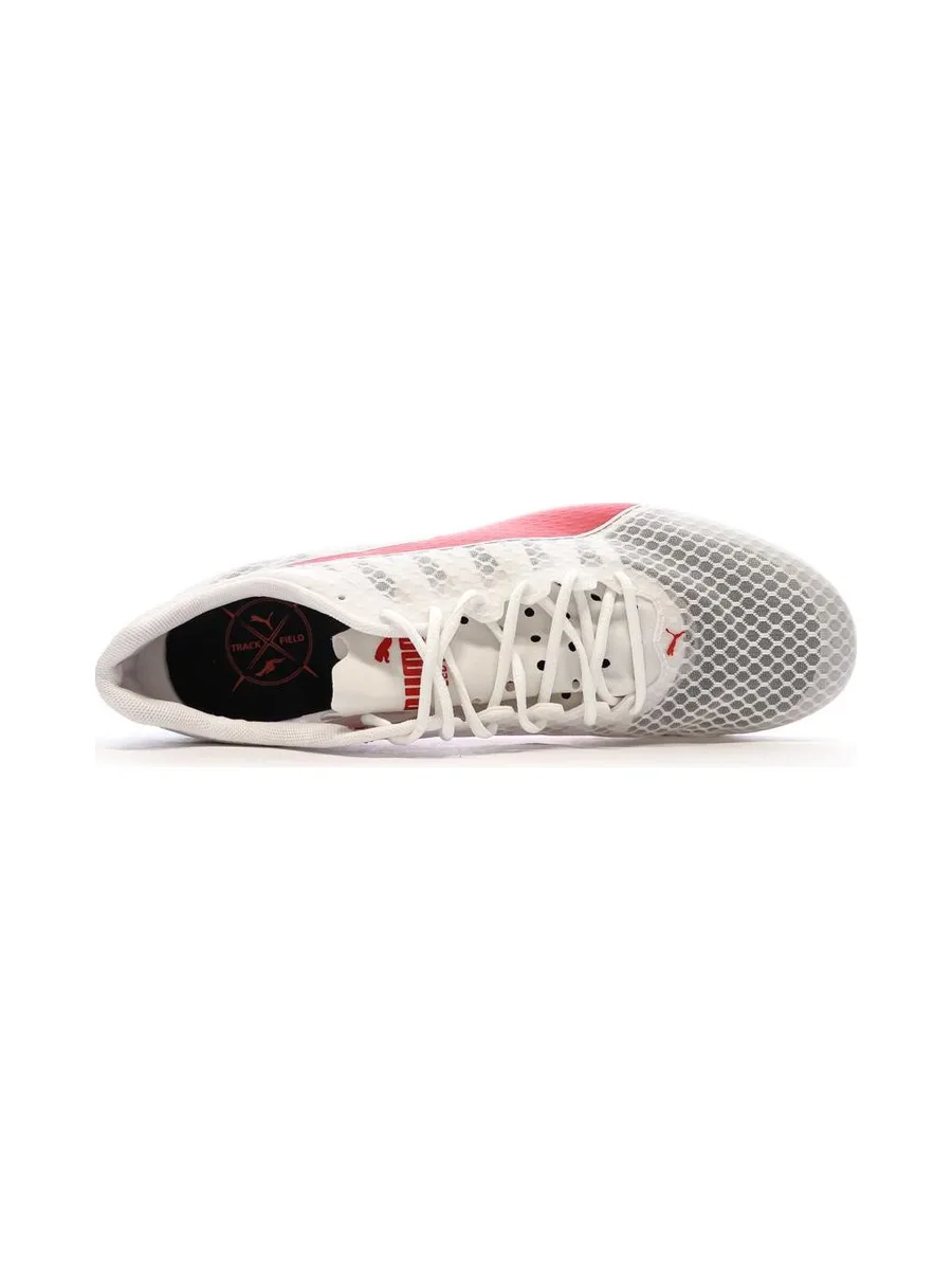 Chaussures de Sport Blanches/Rouges Homme Puma Evospeed 5
