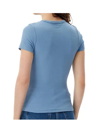 T-Shirt Bleu Moyen Femme Tommy Hilfiger Badge 2