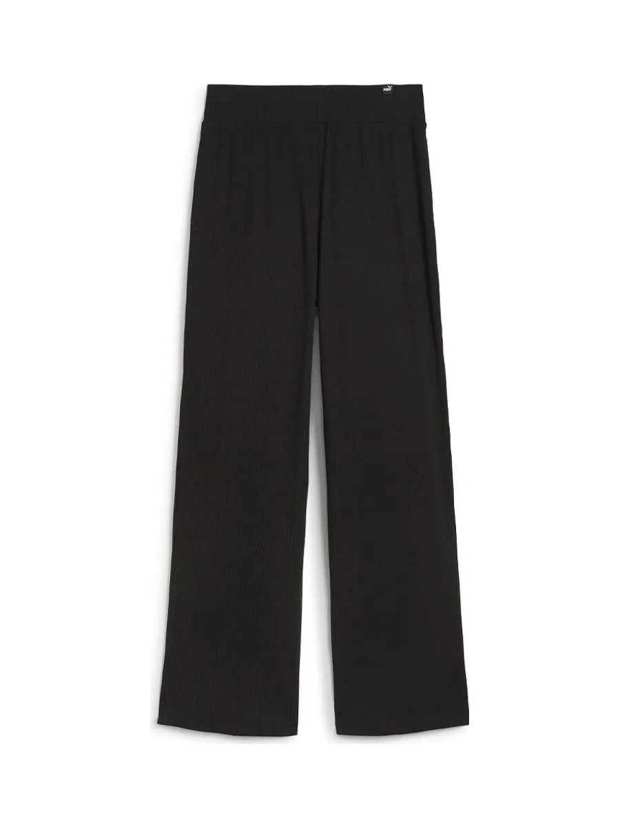 Pantalon Noir Femme fluide Femme Puma waist Stght 3