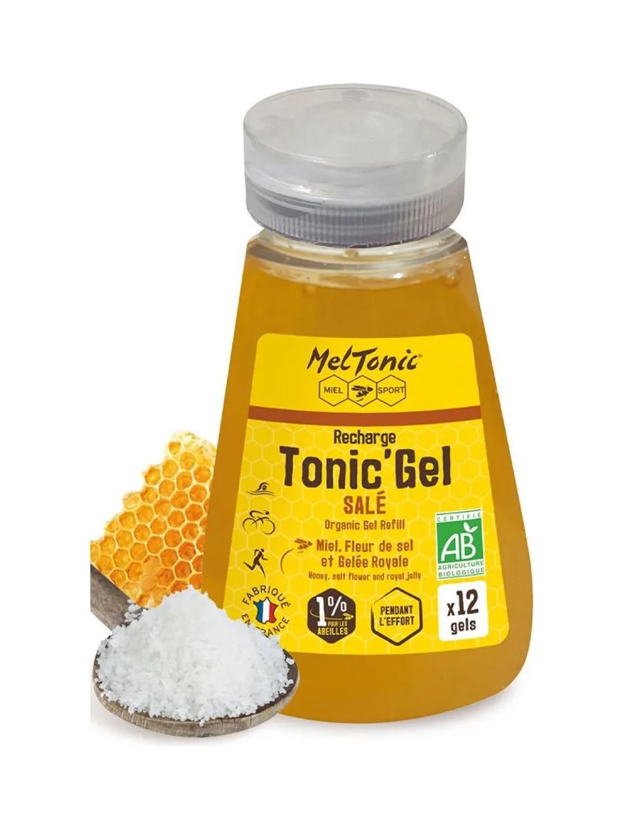 Gel Energétique Meltonic Recharge Gel Salé Bio 240 g. Miel Fleur De Sel Gelée Royale 2