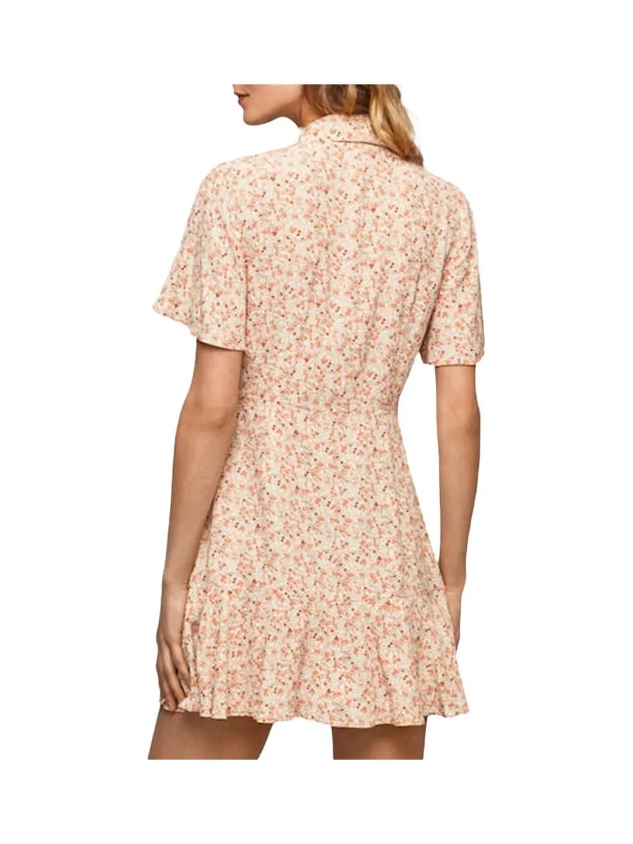 Combishort Orange à Motifs Femme Pepe Jeans Aide 3