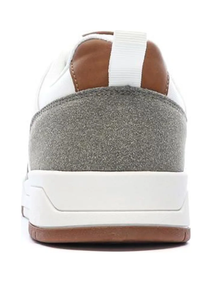Baskets Blanches/Taupes Homme Kappa Logo Manis 6