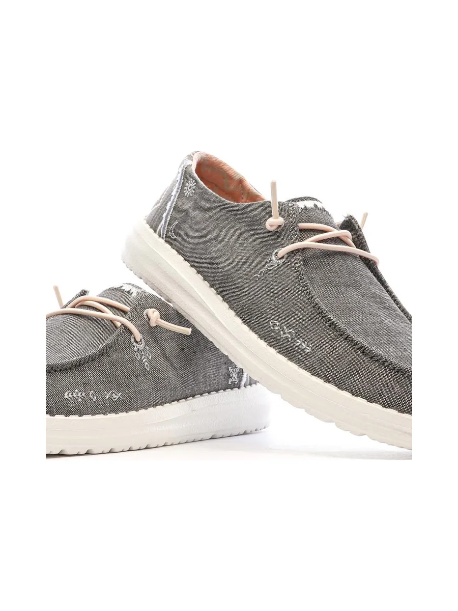 Chaussures Grises/Roses Femme Hey Dude Wendy Boho 8