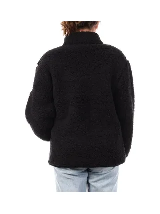 Veste Sherpa Noir Femme Full Compagnie des Amériques Zip 2