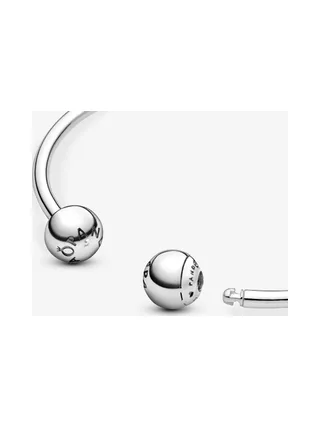 Pandora - Jonc Open silicone stoppers interchangeable end caps en argent 4