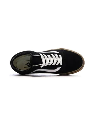 Baskets Noir/Marron Garçon Vans Old Skool 4