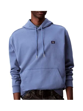 Sweat Bleu Homme Calvin Klein Jeans Badge 1