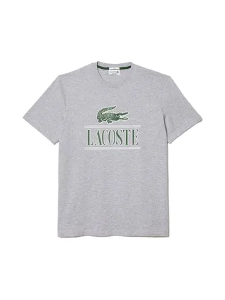 T-shirt Gris Mixte Lacoste TH1218 1