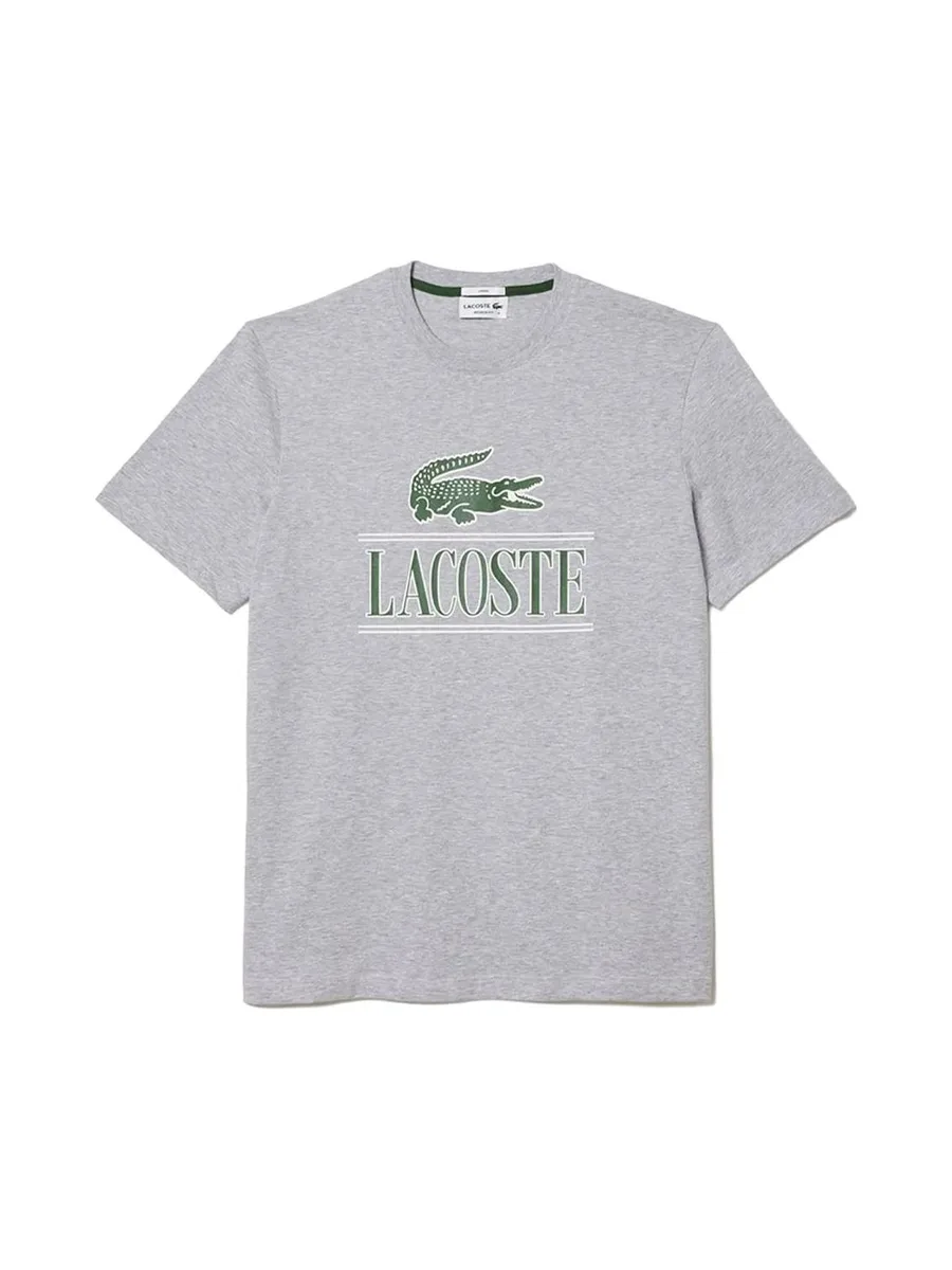 T-shirt Gris Mixte Lacoste TH1218 2