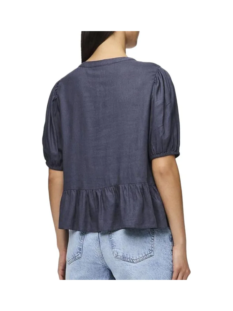 Blouse Marine Femme Pieces Pia 2/4 4