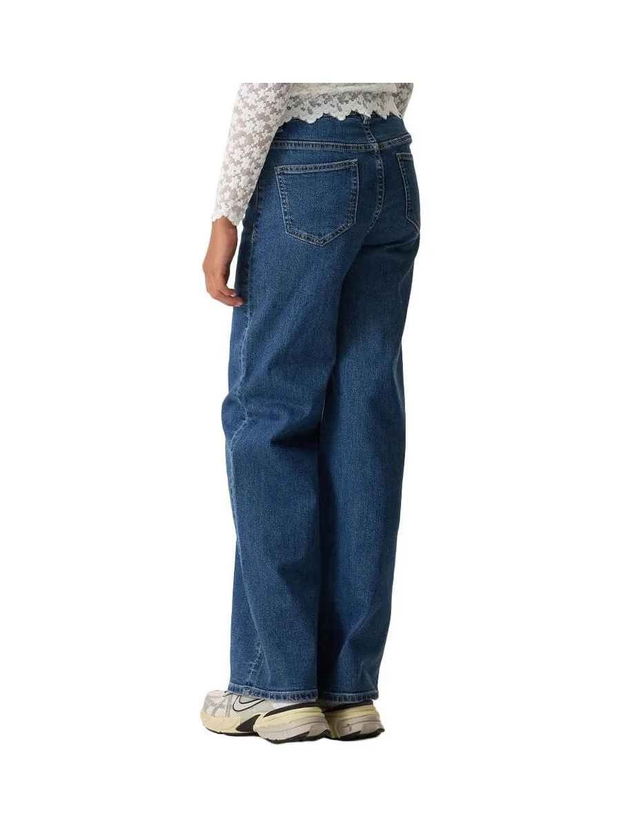 Jean Droit Bleu Femme Annemay Wide 3