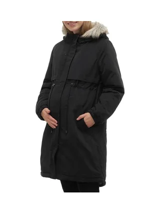 Parka Noire Femme Mamalicious Jessi 1