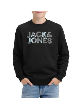 Sweat Noir Garçon Jack & Jones Splash544 2