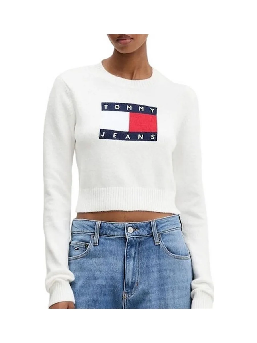 Pull Blanc Femme Tommy Hilfiger Tjw Sparkle Flag 2