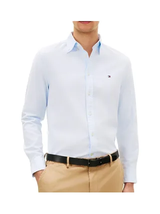 Chemise Bleu clair Homme Tommy Hilfiger Flex Dobby 1